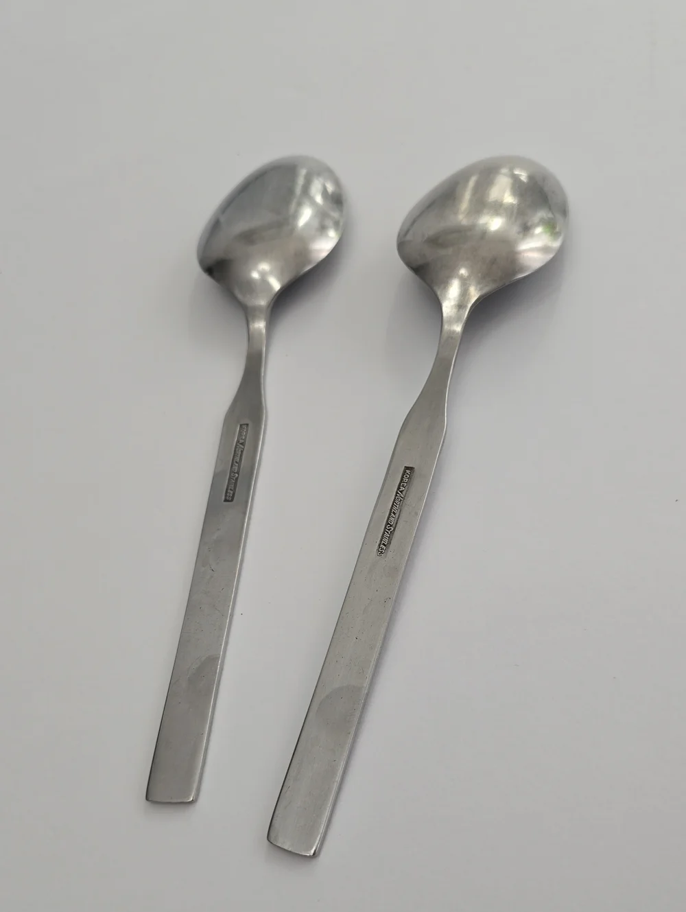 Vintage MCM Oneida Northland Stainless Set Of 2 Impulse Serving Spoons 8